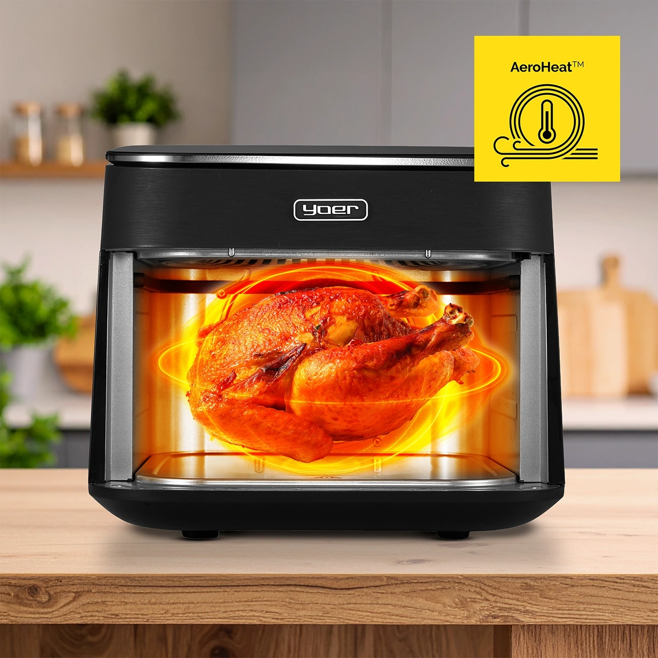 Air Fryer Frytkownica beztłuszczowa Yoer FryVision AF04BK