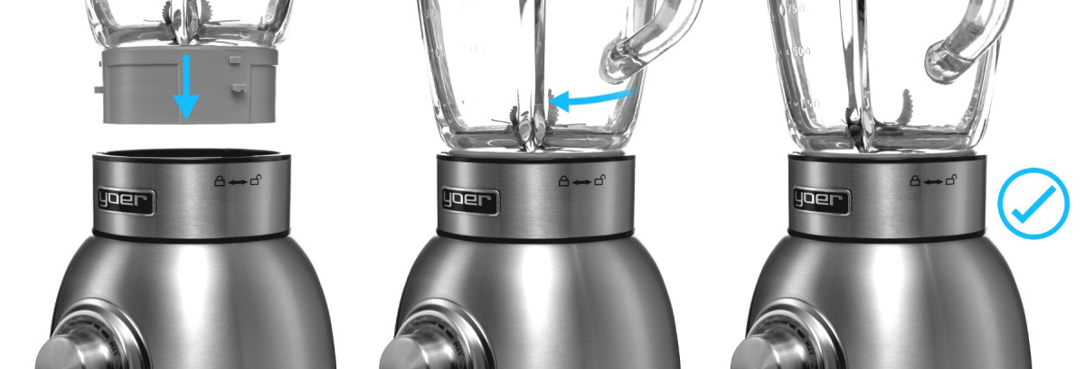 Blender kielichowy Yoer Triplo JB02S