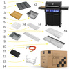 GG04BK ZESTAW Grill gazowy Yoer BeefMaster 4+2 +Pokrowiec +Rożen +Płyta +Osłona butli