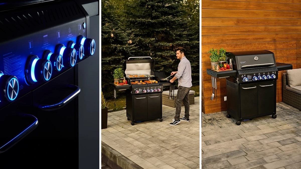 GG04BK ZESTAW Grill gazowy Yoer BeefMaster 4+2 +Pokrowiec