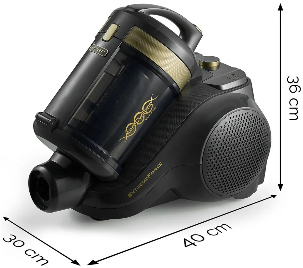 VC02G ZESTAW Odkurzacz bezworkowy Yoer ExtremeForce + Zestaw 3 filtrów