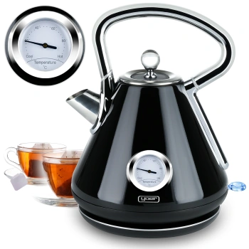 Bezprzewodowy Czajnik elektryczny Yoer Crystal EK02BK z termometrem