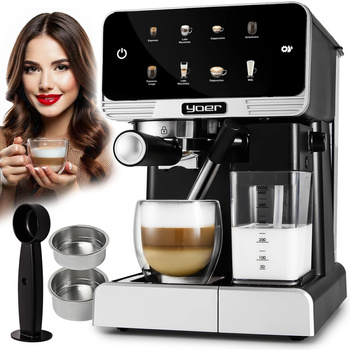 Ciśnieniowy ekspres do kawy Yoer Creamo Pro EMF03BK