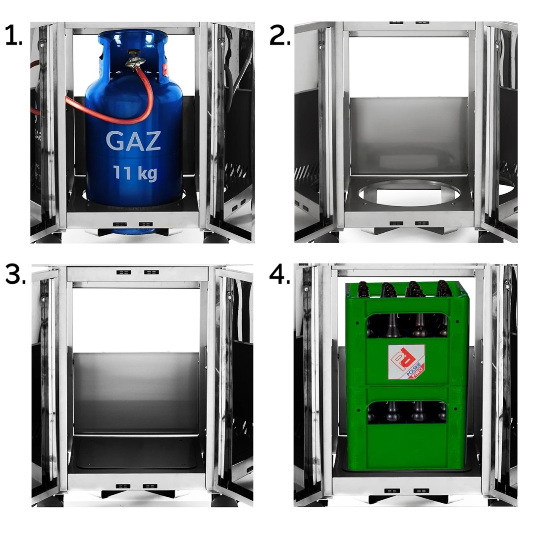 Osłona otworu na butlę gazową do grilla gazowego Yoer GG01S, GG02S i GG03S