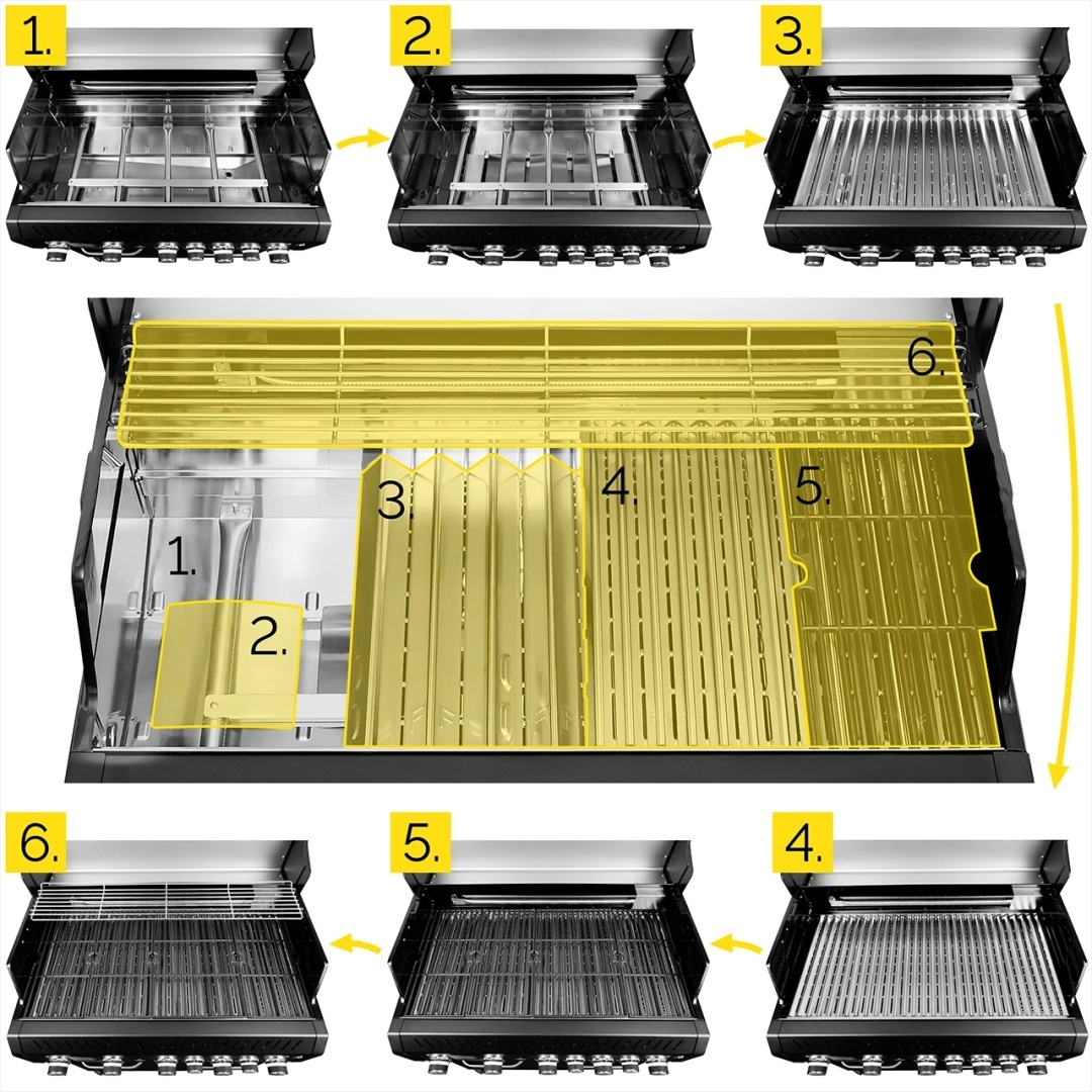 Grill gazowy Yoer BeefBaron GG05BK 5+2