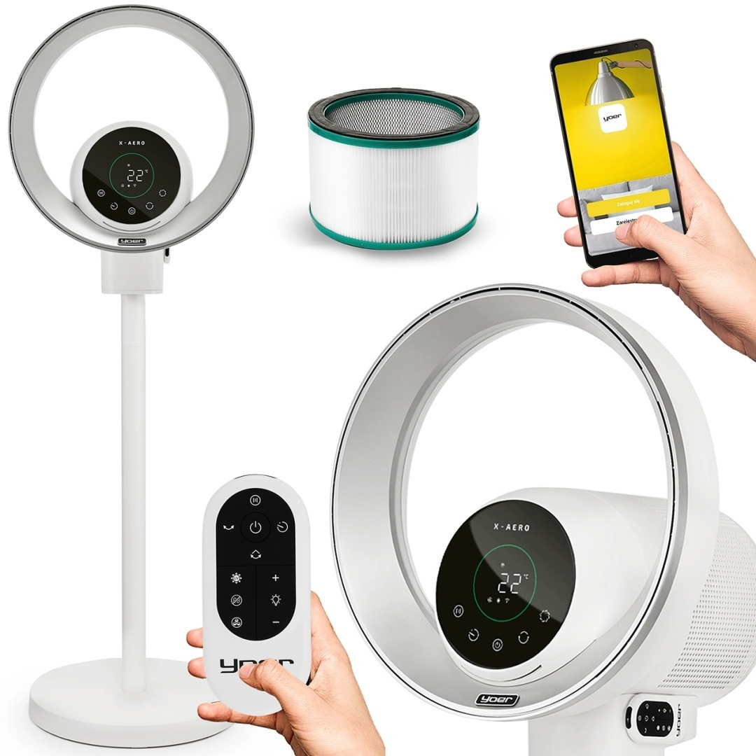 Aerodynamiczny wentylator bezłopatkowy Yoer X-Aero BLF01W