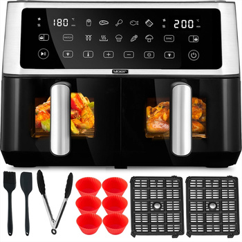 Air Fryer Frytkownica beztłuszczowa 10L Yoer DualCrisp AF02BK