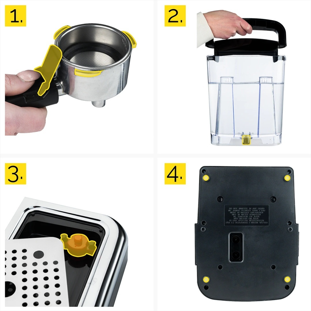 Ciśnieniowy ekspres do kawy Yoer Breve EM01BK