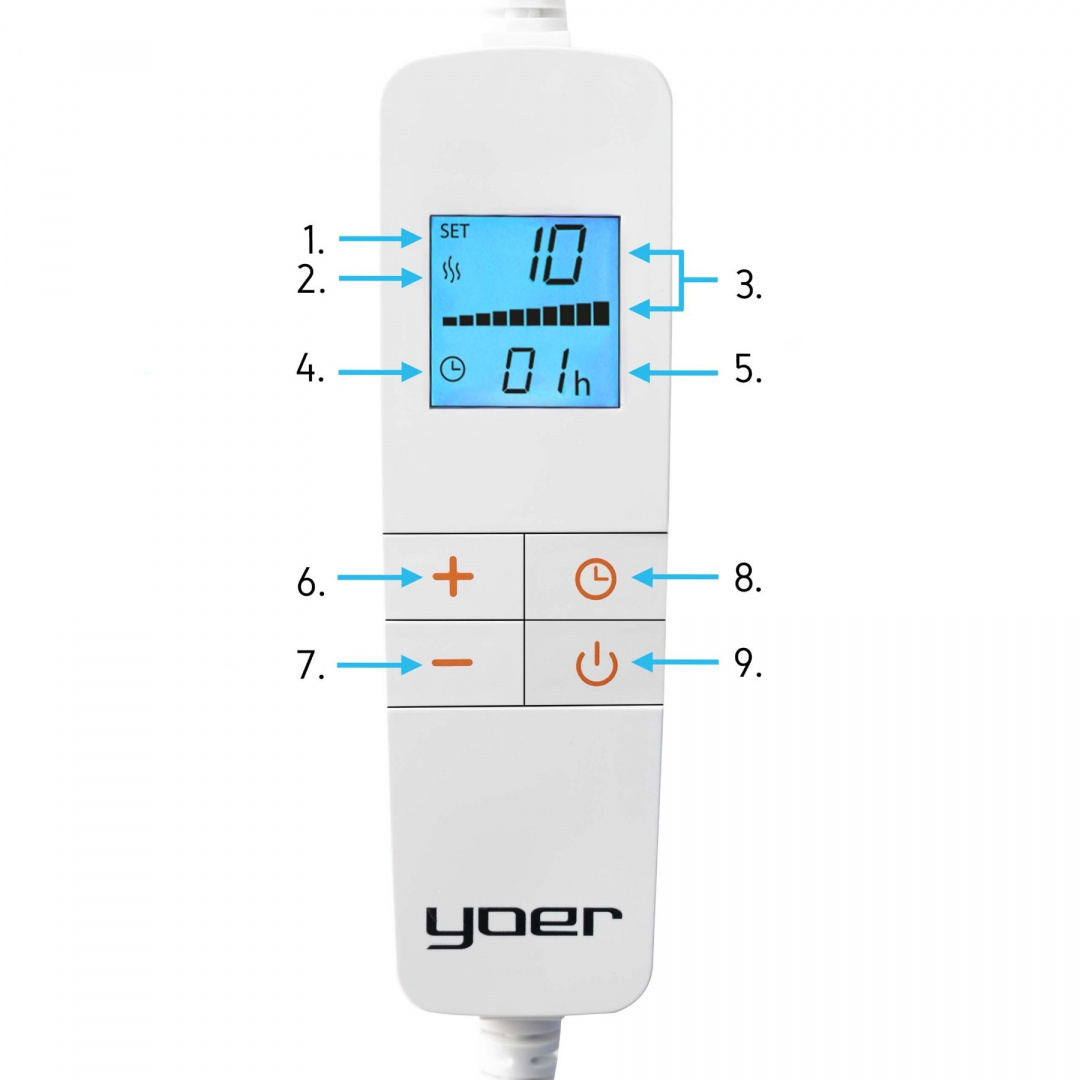 Koc elektryczny Yoer Bero EB01C 180x160 cm