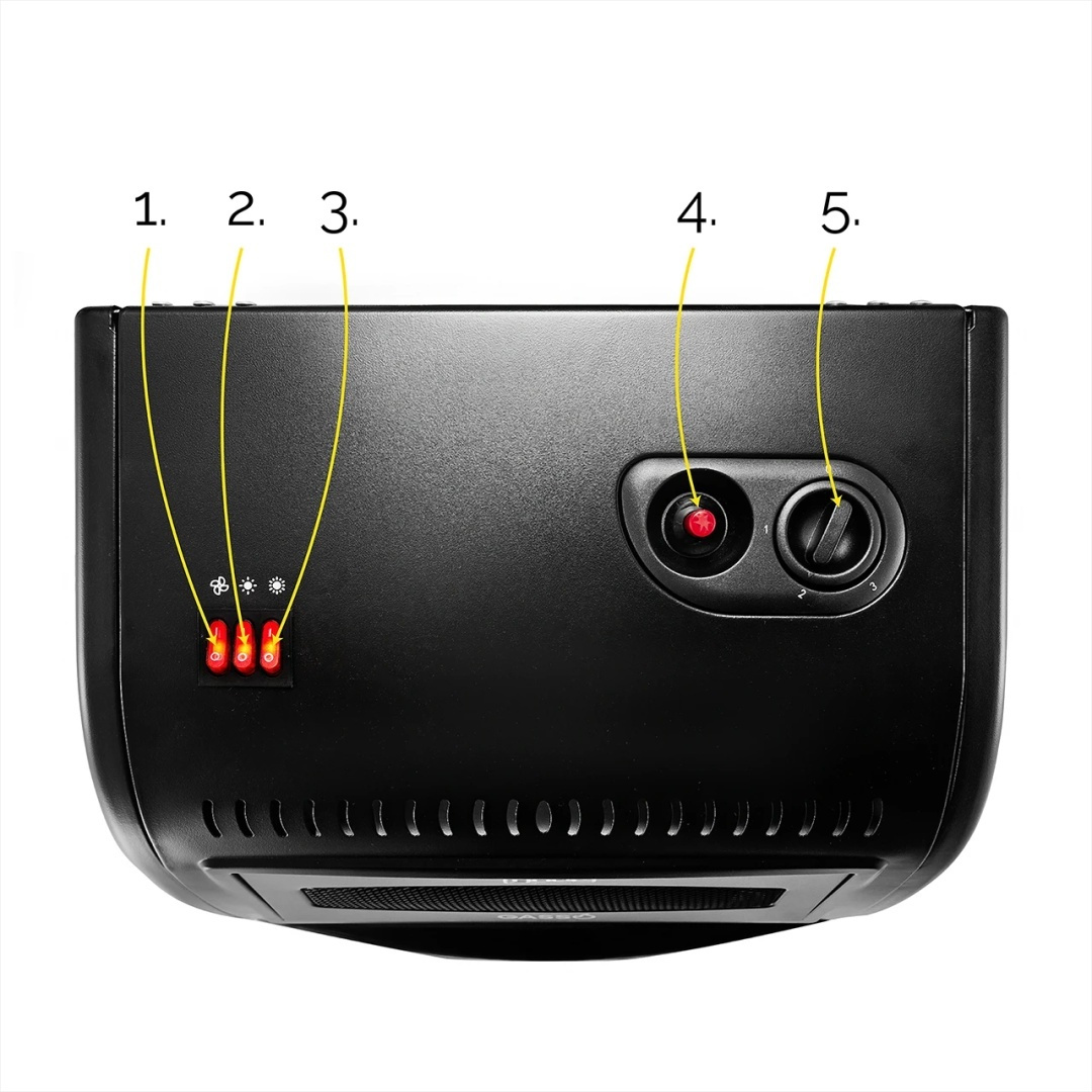 Eletryczny piecyk gazowyYoer Gasso GH01BK