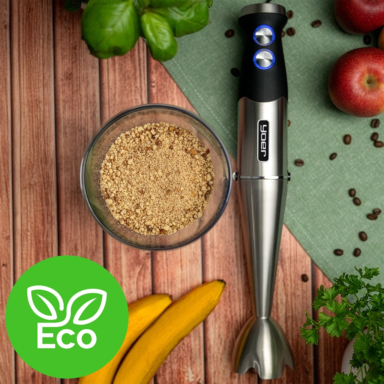 HB01S ZESTAW Blender ręczny Yoer SixEdge + Szatkownica