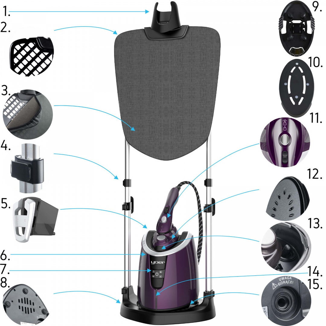 Prasowacz parowy Yoer X-Impressive GS01P