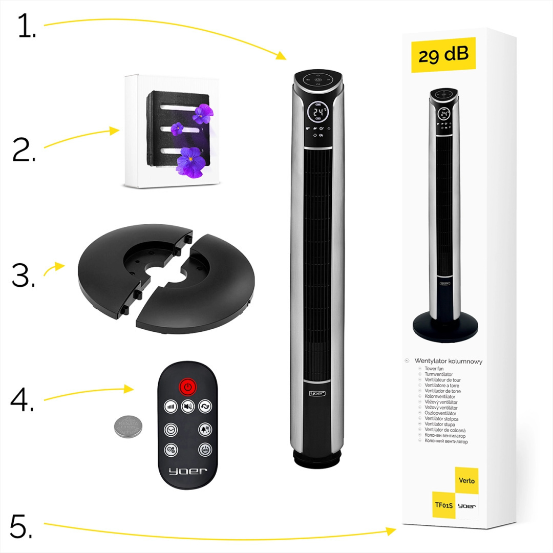 Wentylator kolumnowy Yoer Verto TF01S