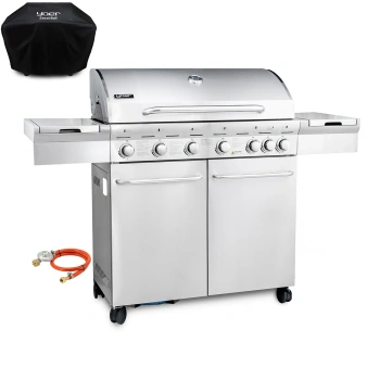 GG02S ZESTAW Grill gazowy Yoer SteakKing 6+1 +Pokrowiec