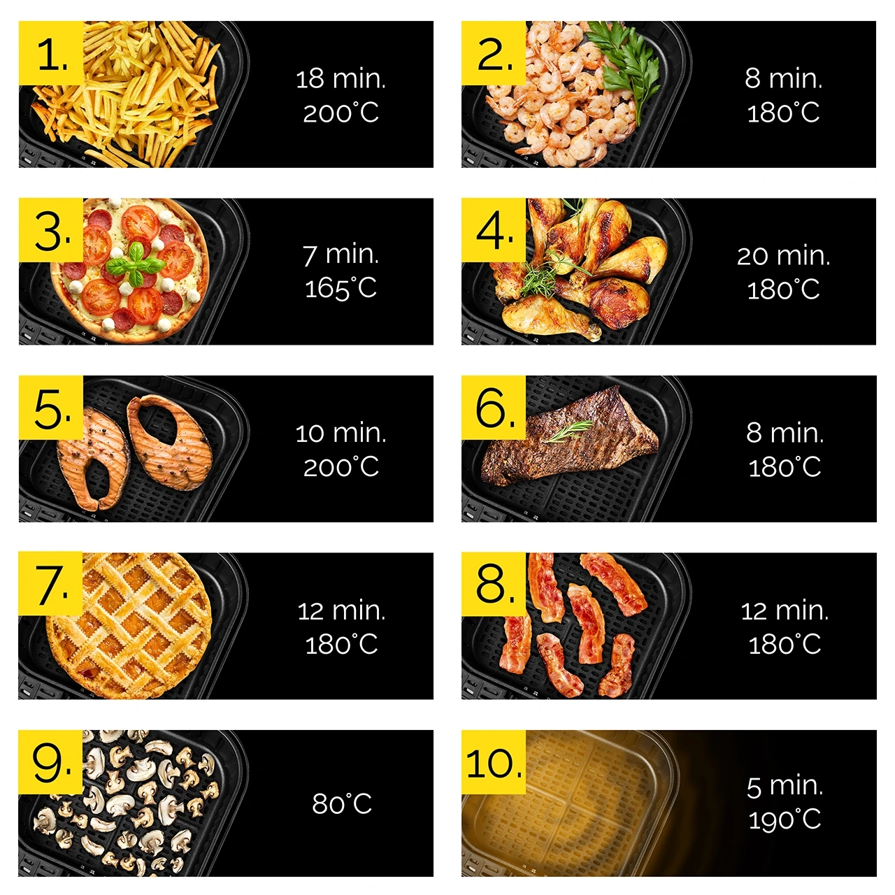 Air Fryer Frytkownica beztłuszczowa Yoer Crispo AF01BK