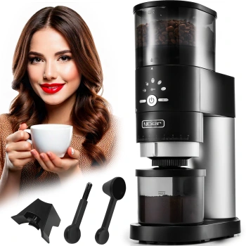 Elektryczny młynek żarnowy do kawy Yoer Mulino BCG01BK