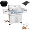 GG01S ZESTAW Grill gazowy Yoer SteakMaster 4+1 +Pokrowiec +Rożen +Płyta