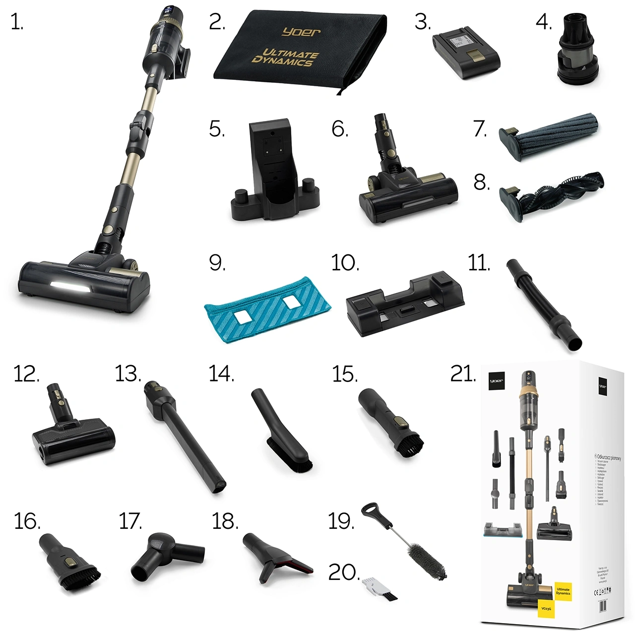 Odkurzacz pionowy Yoer UltimateDynamics VC03G