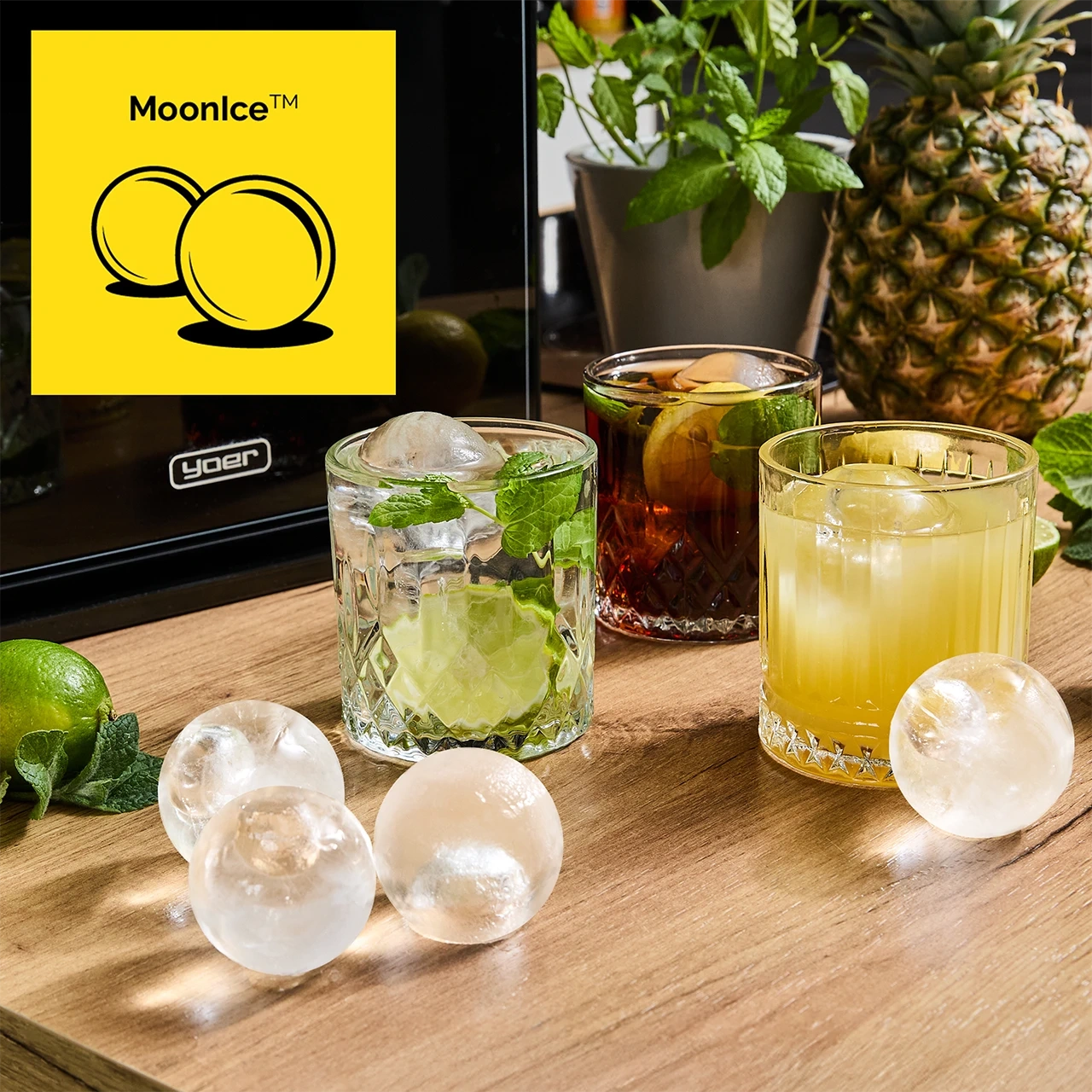 Kostkarka do lodu Yoer MoonIce IM04BK