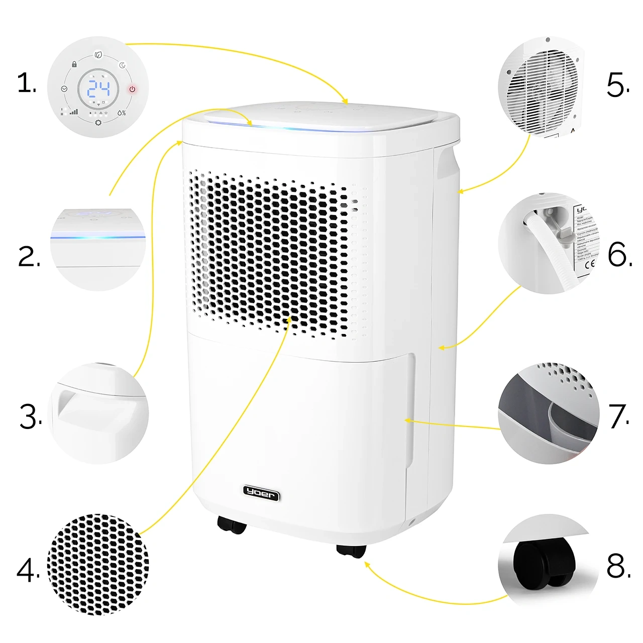 Osuszacz powietrza Yoer Dryo DE02W