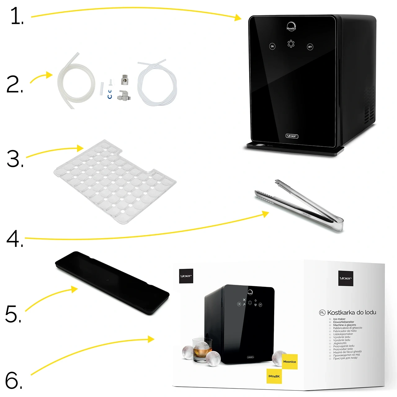Kostkarka do lodu Yoer MoonIce IM04BK