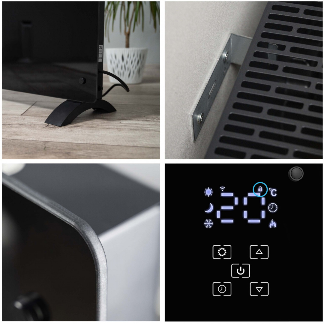 Elektryczny grzejnik konwektorowy Yoer Glosso CH02BK