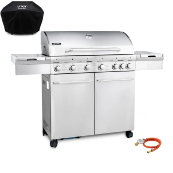 GG02S ZESTAW Grill gazowy Yoer SteakKing 6+1 +Pokrowiec