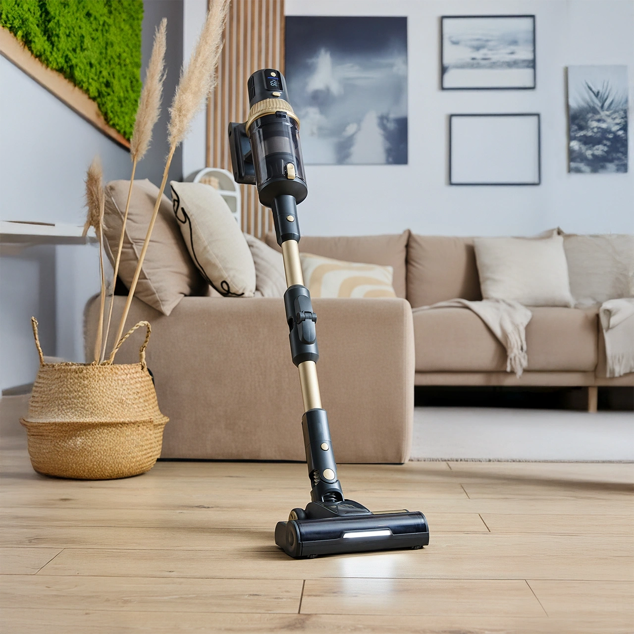 VC03G ZESTAW Odkurzacz pionowy Yoer UltimateDynamics + Bateria + Szczotka do dywanów + Szczotka do wyczesywania sierści zwierząt