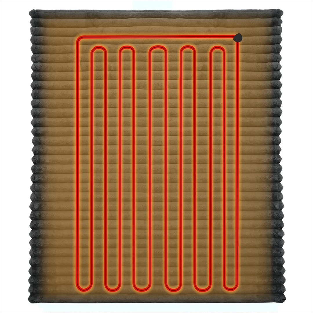 Koc elektryczny Yoer Fuzzo EB03G 180x160 cm