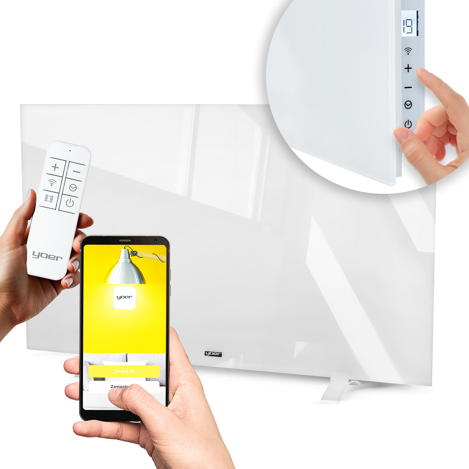 Elektryczny grzejnik na podczerwień Yoer Infrato IRH02W