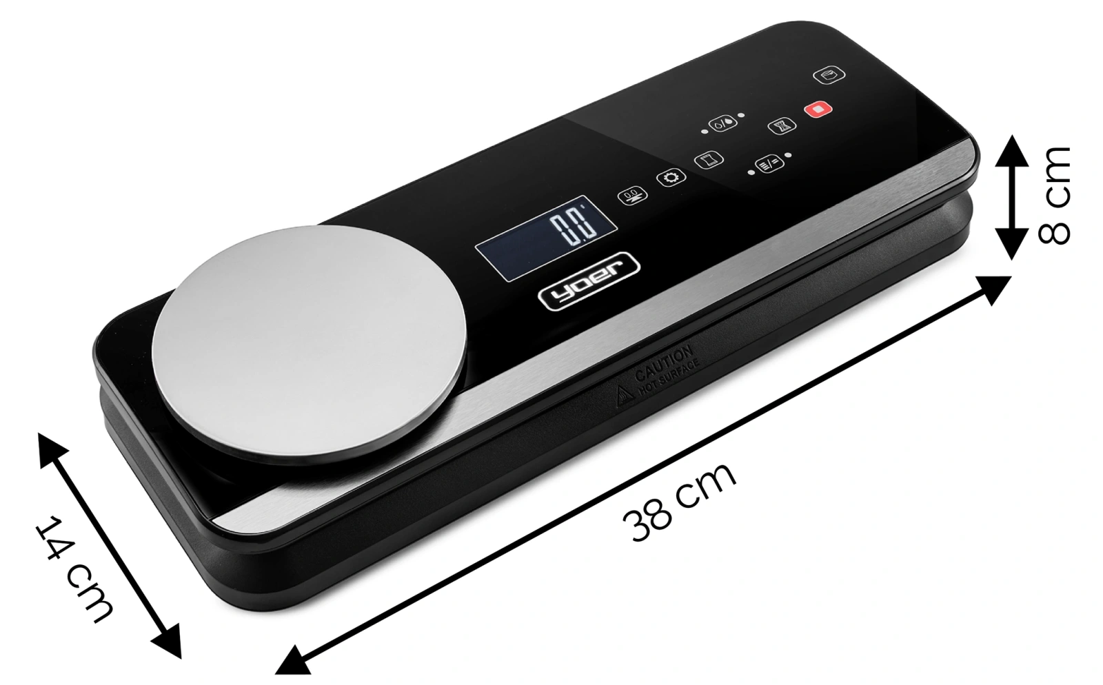 VSS01BK ZESTAW Zgrzewarka próżniowa Yoer FreshFood  z wagą + Pojemniki próżniowe