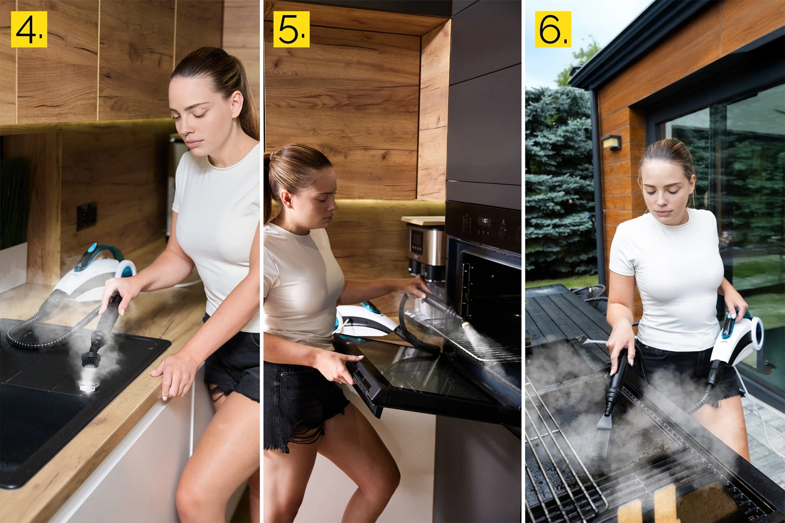 Mop parowy z myjką ręczną Yoer CleanSlide SMC01W