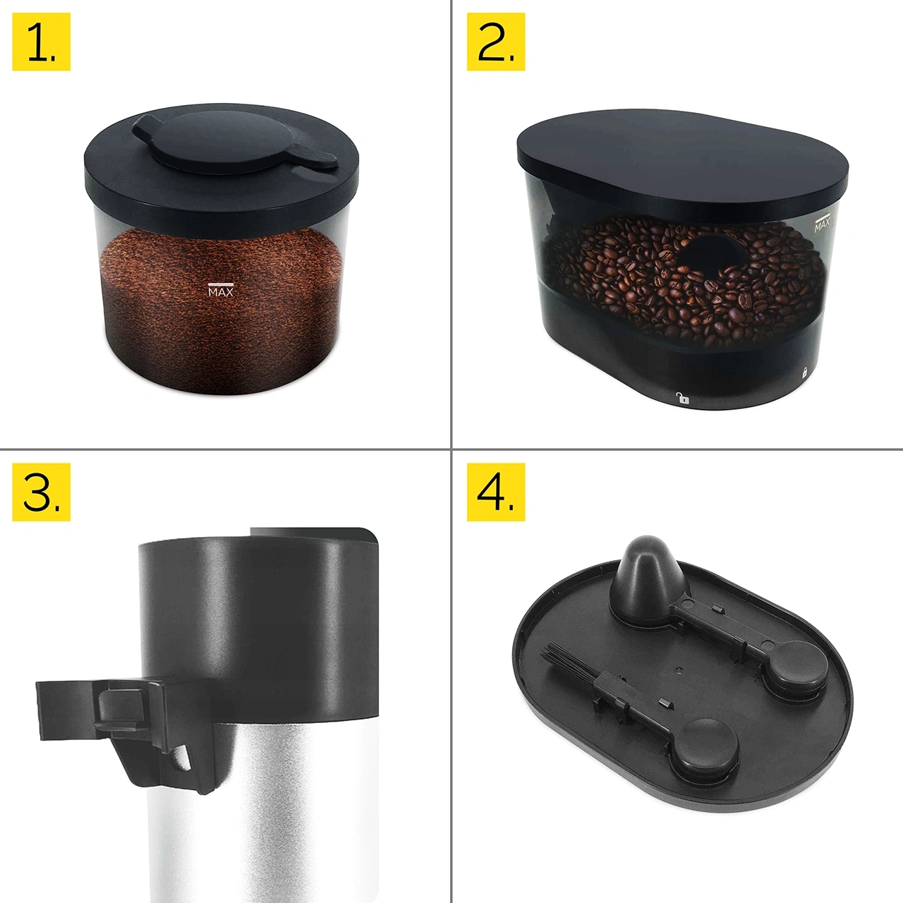 Elektryczny młynek żarnowy do kawy Yoer Mulino BCG01BK