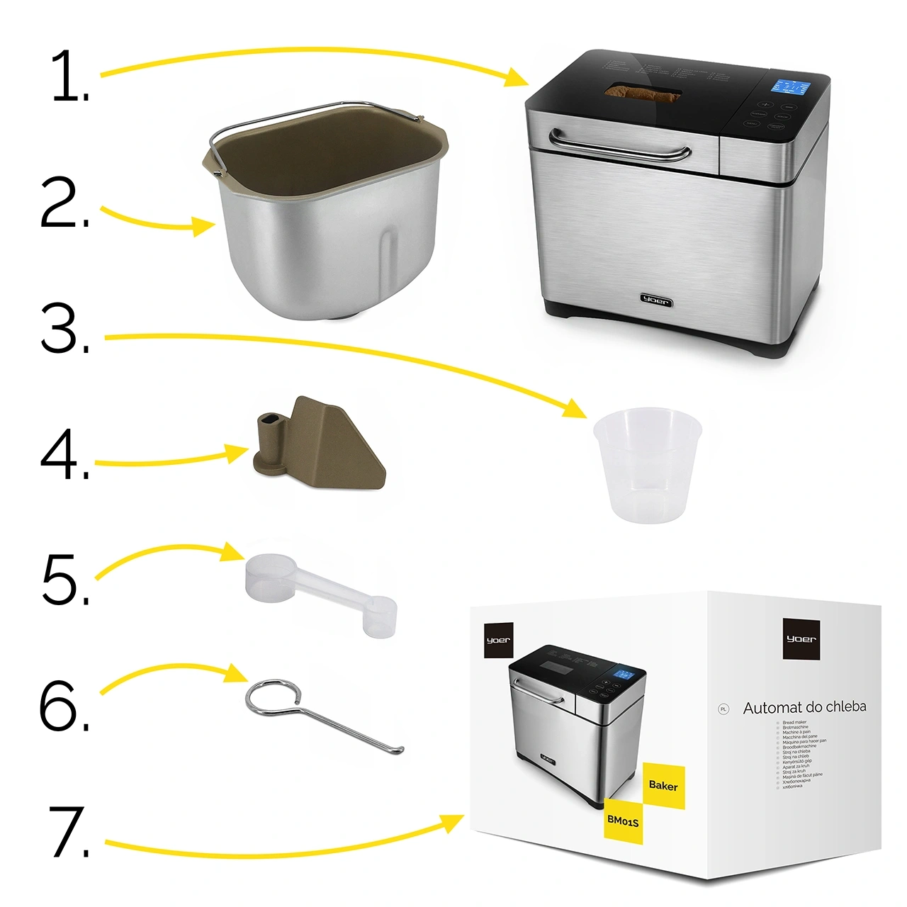 Automat do chleba Yoer Baker BM01S