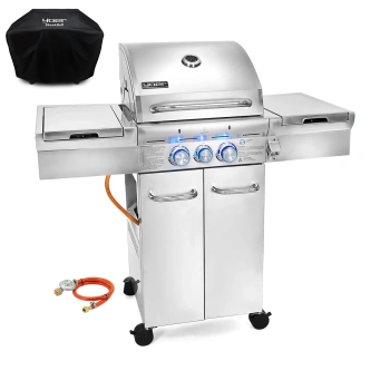GG03S ZESTAW Grill gazowy Yoer SteakBuff 2+1 +Pokrowiec