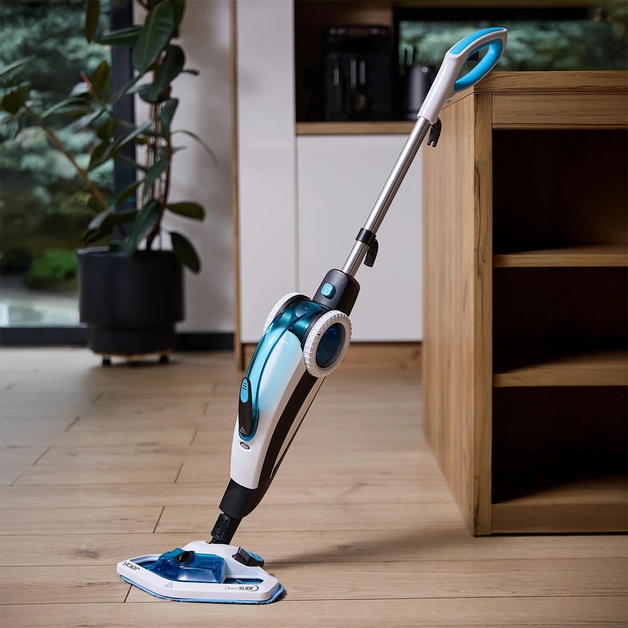 ZESTAW SMC01W Mop parowy z myjką ręczną Yoer CleanSlide + Zestaw 2 nakładek materiałowych + Filtr zmiękczający wodę