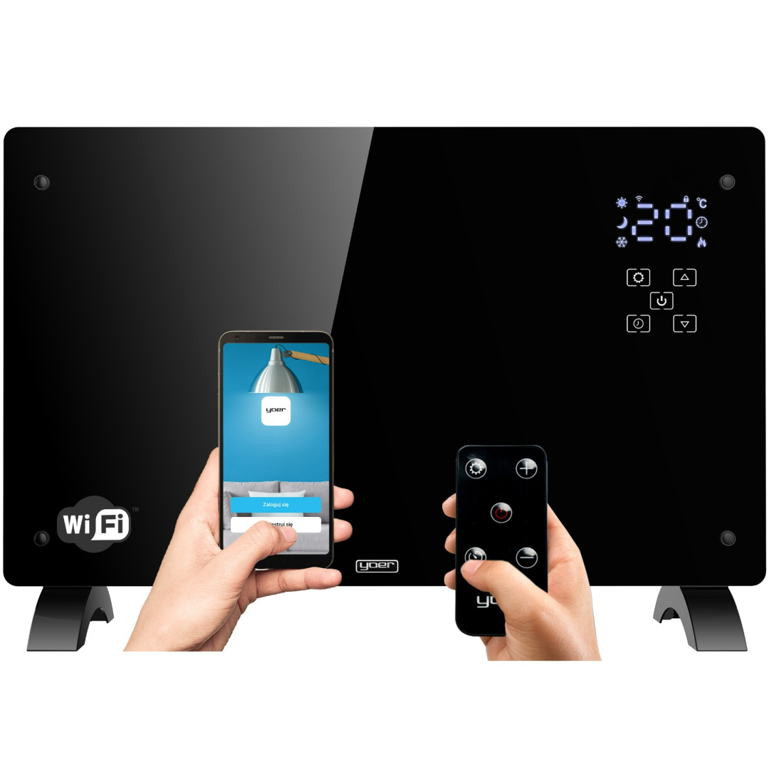 Elektryczny grzejnik konwektorowy Yoer Glosso CH02BK