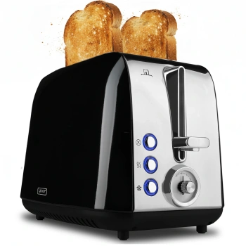 Toster Opiekacz Crystal Yoer T02BK z rusztem na bułki