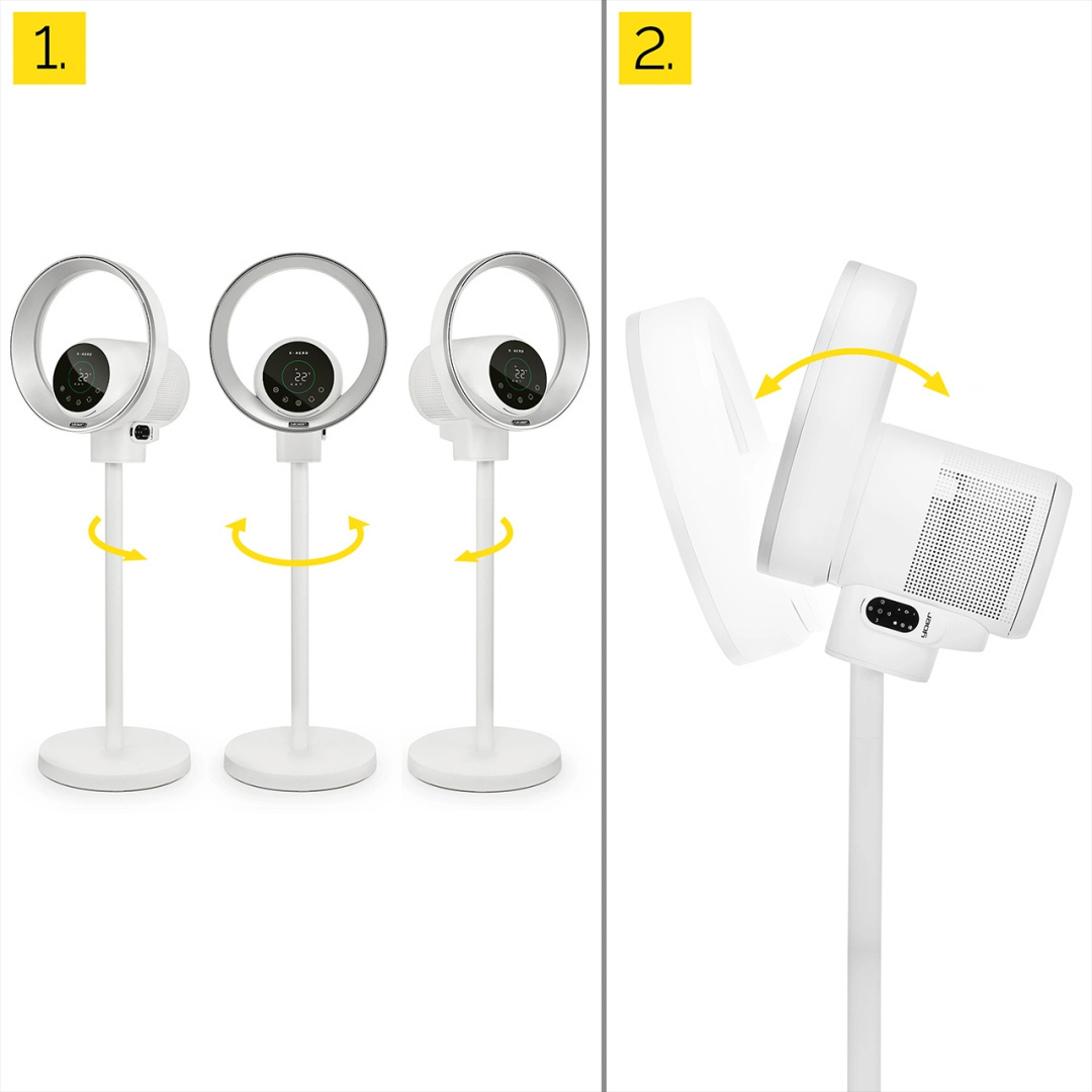 Aerodynamiczny wentylator bezłopatkowy Yoer X-Aero BLF01W