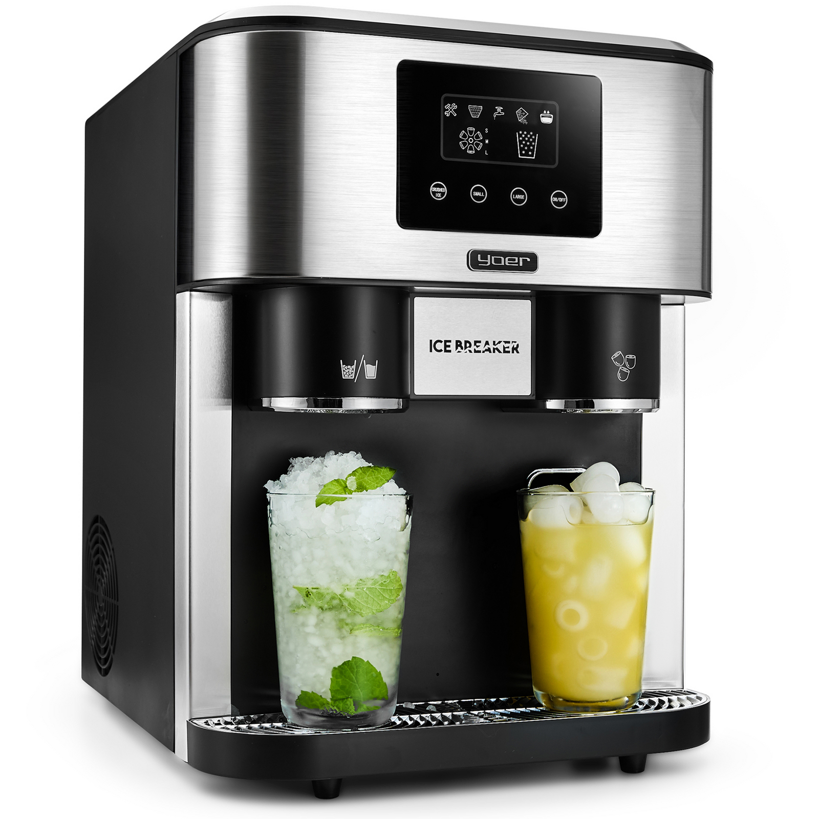 Kostkarka do lodu z dystrybutorem wody Yoer IceBreaker IMW03BK