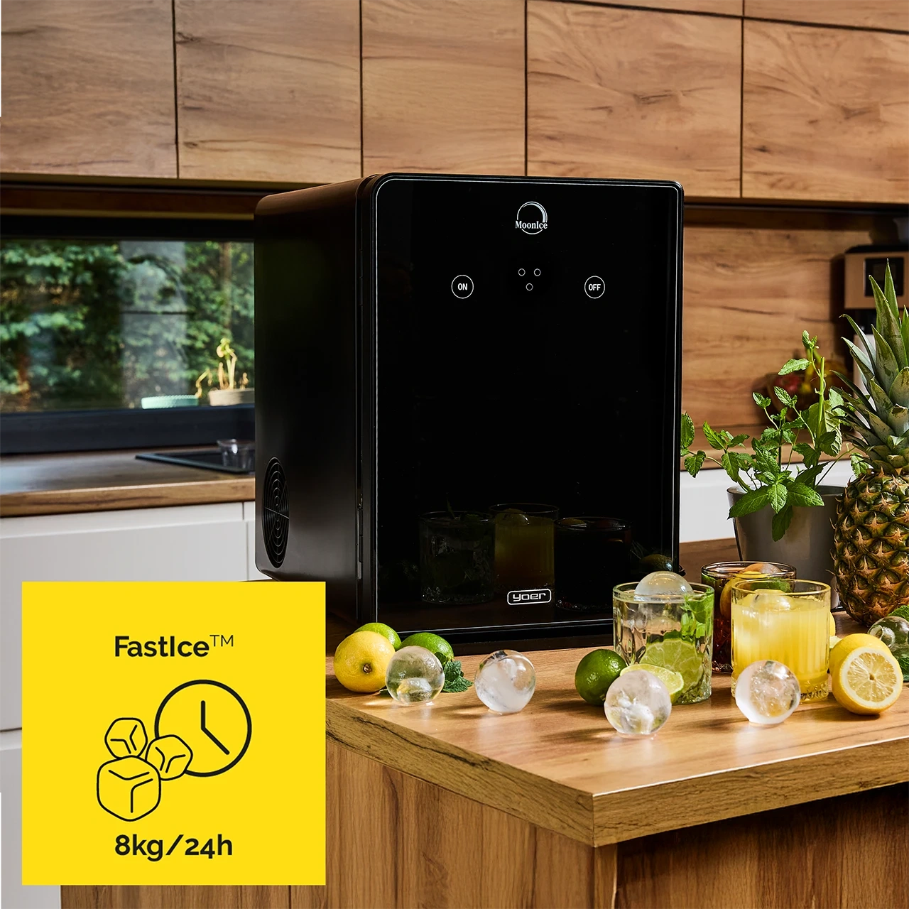 Kostkarka do lodu Yoer MoonIce IM04BK