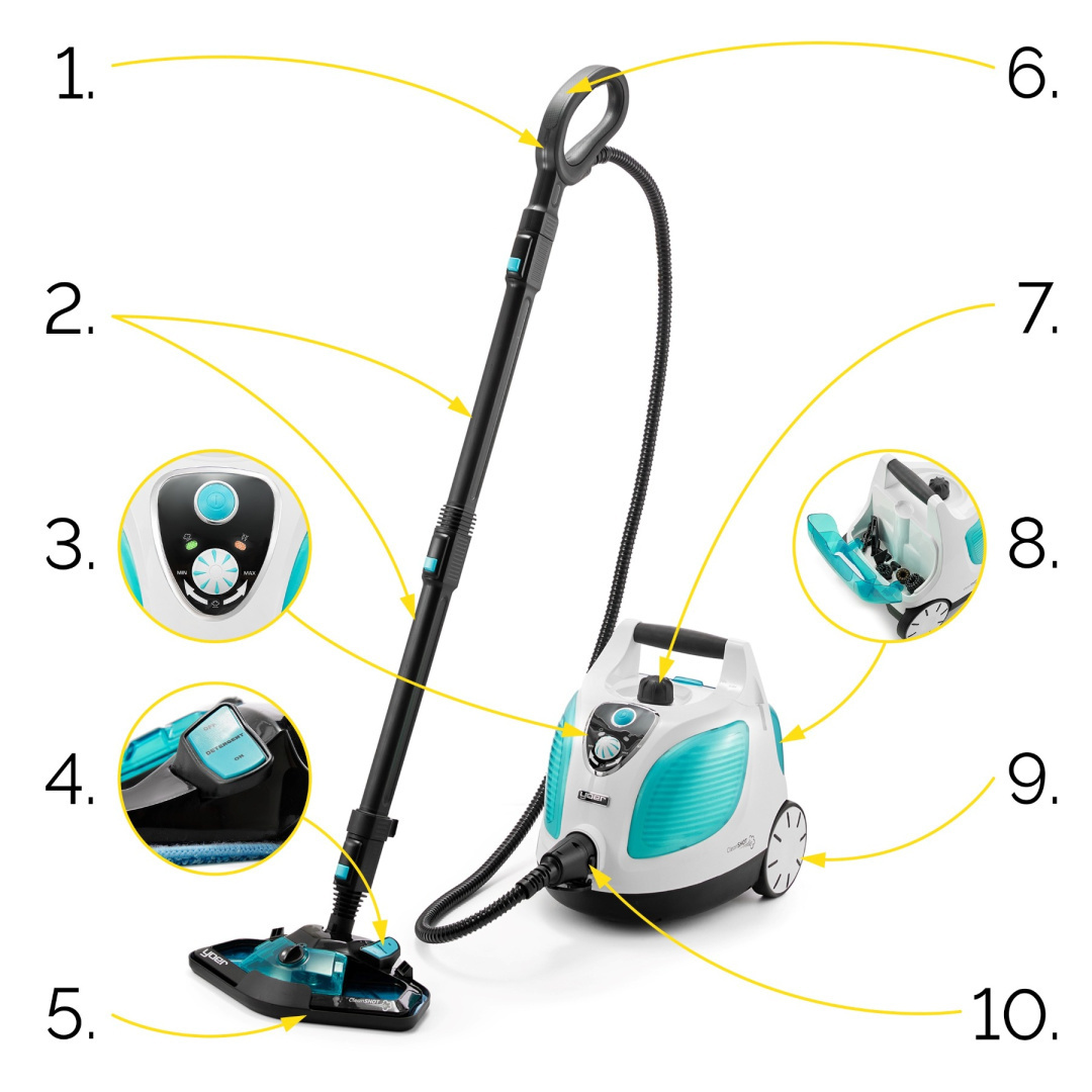 Myjka parowa z mopem Yoer CleanShot SCM02W