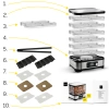 FD01S ZESTAW Suszarka do grzybów, owoców, warzyw Yoer VitaSave + Sito suszarki do żywności 
