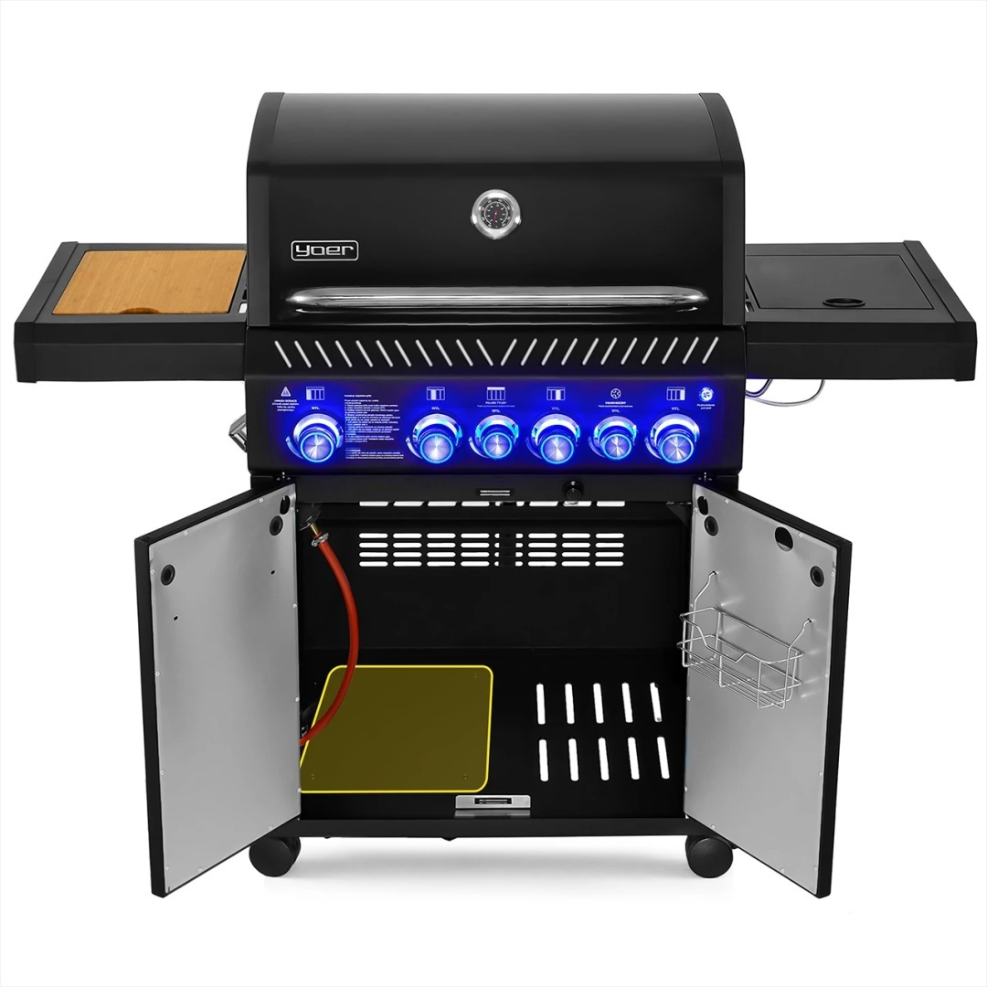 Osłona otworu na butlę gazową do grilla gazowego Yoer GG04BK, GG05BK i GG06BK