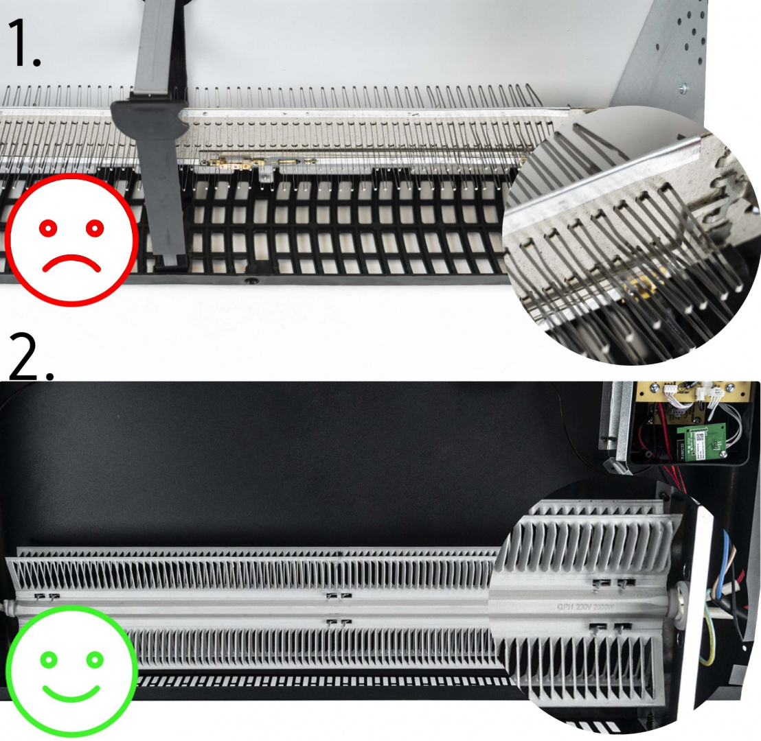 Elektryczny grzejnik konwektorowy Yoer Glosso CH02BK