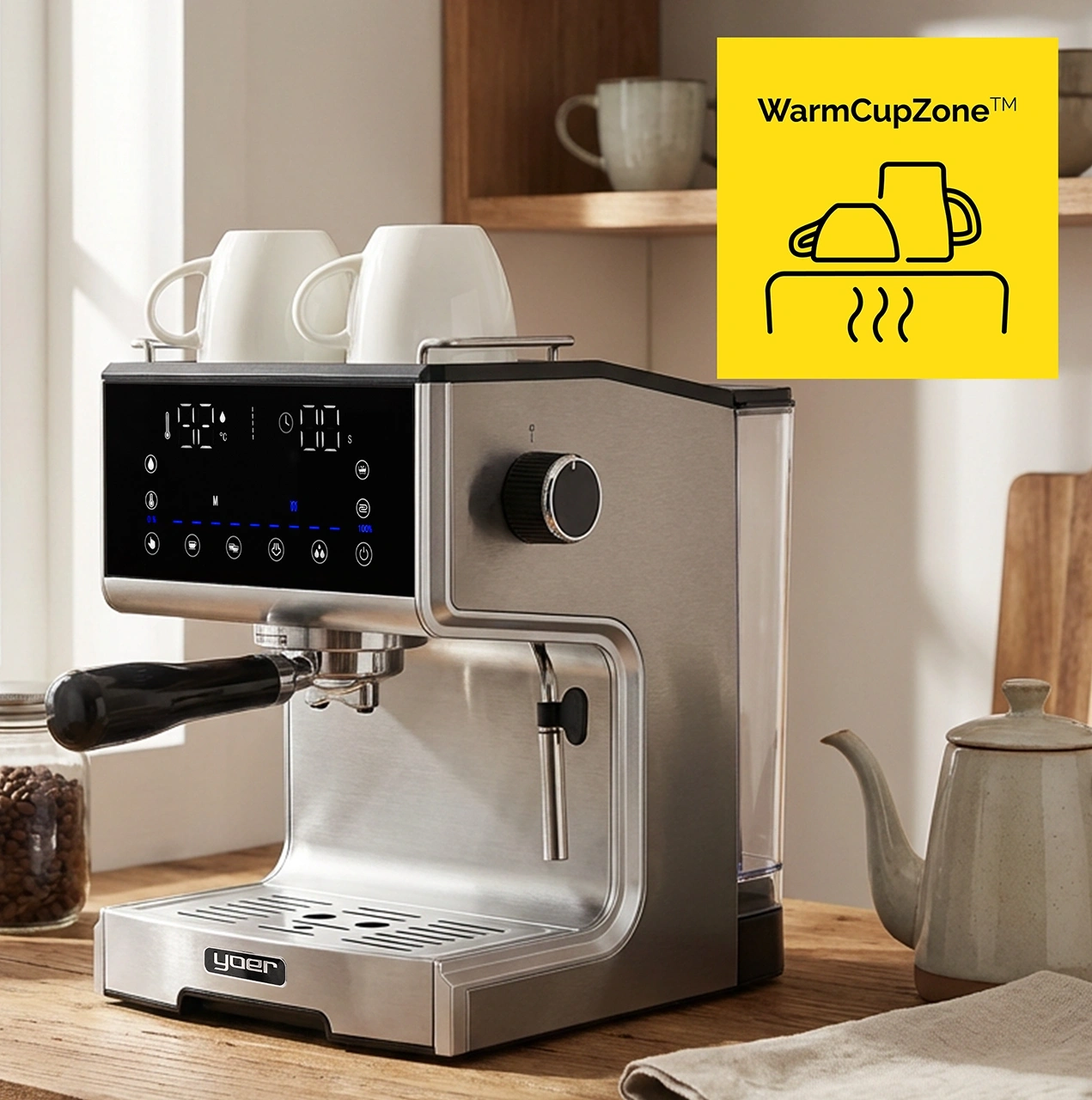 Ciśnieniowy ekspres do kawy Yoer Barisso EM03S