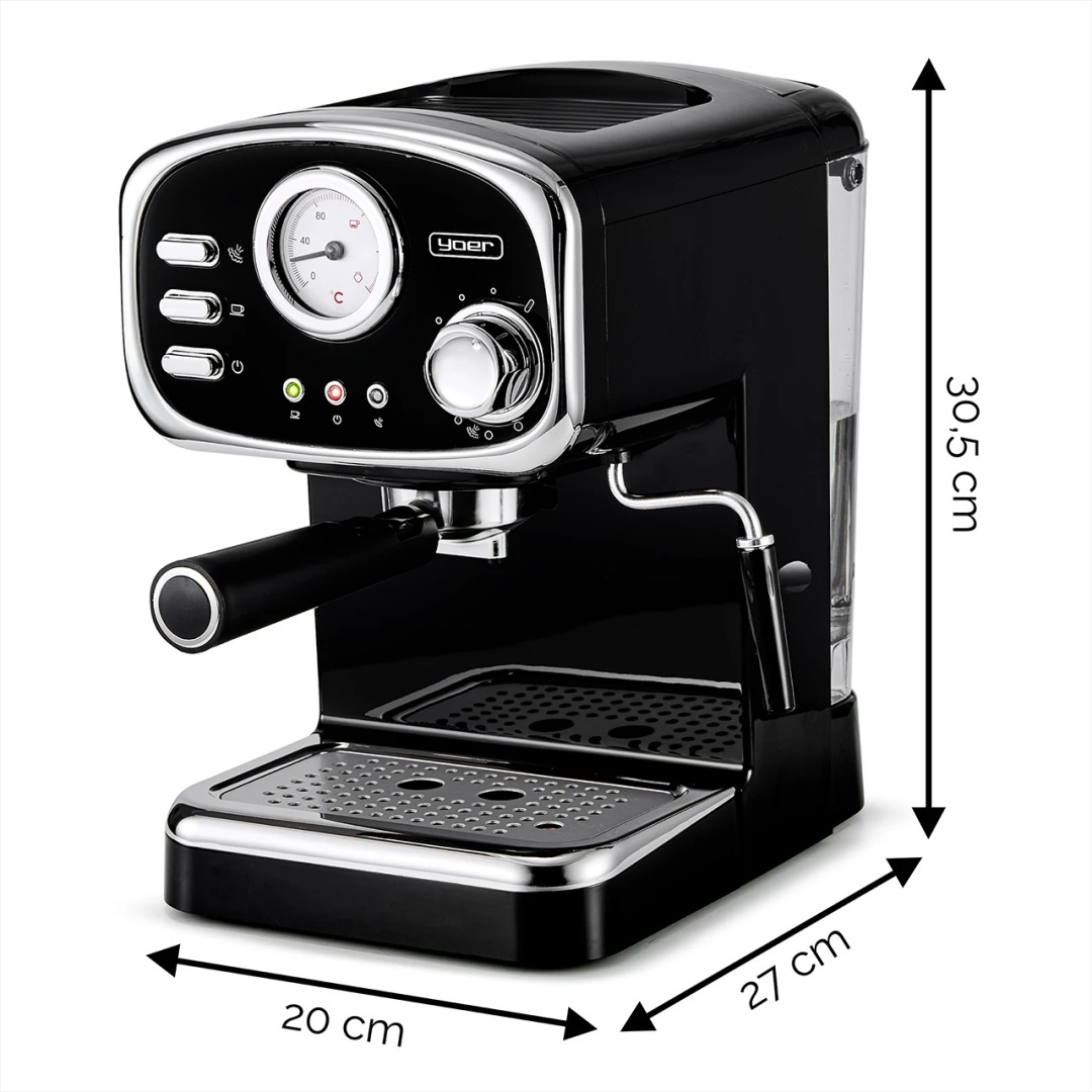 Ciśnieniowy ekspres do kawy Yoer Breve EM01BK