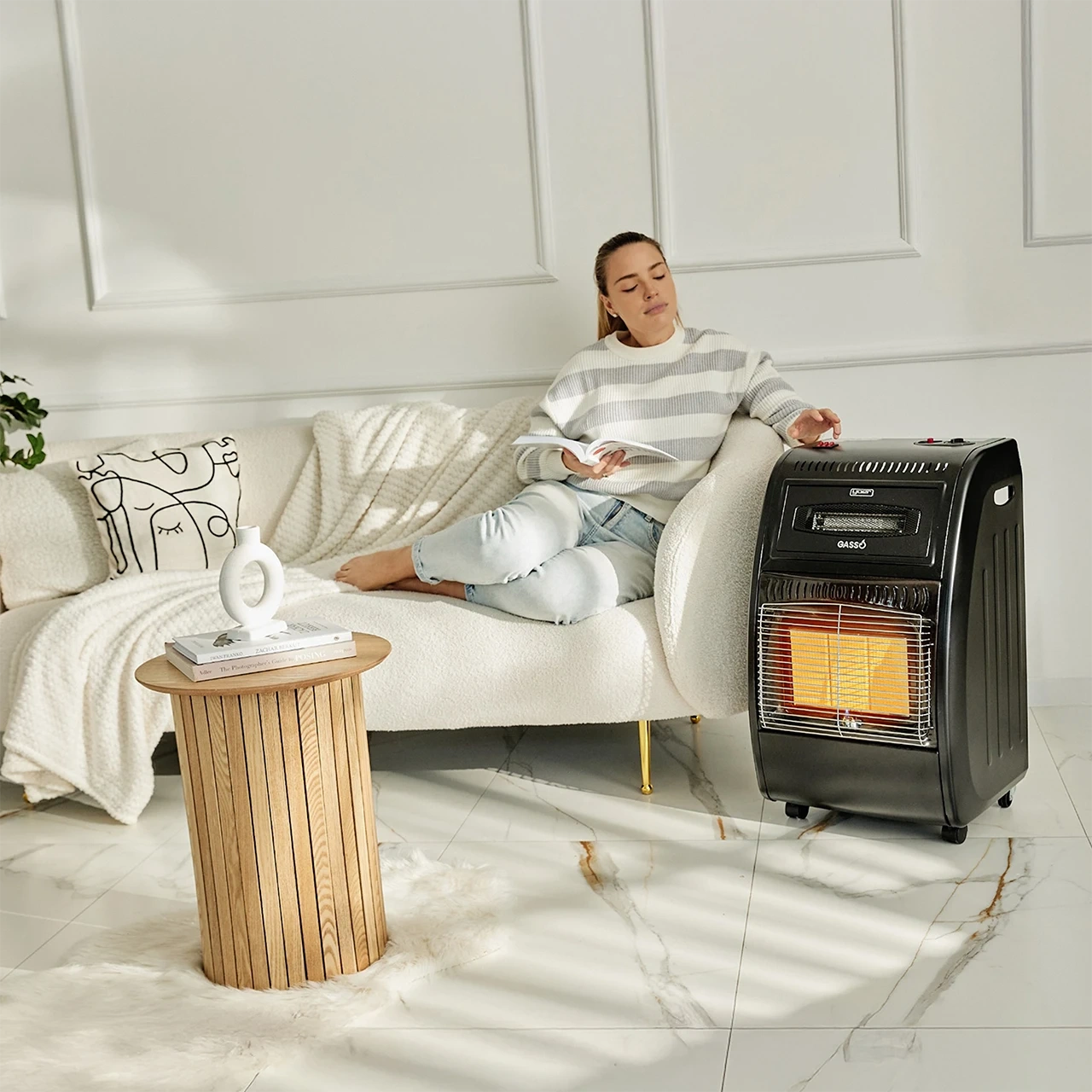 Elektryczny piecyk gazowyYoer Gasso GH01BK