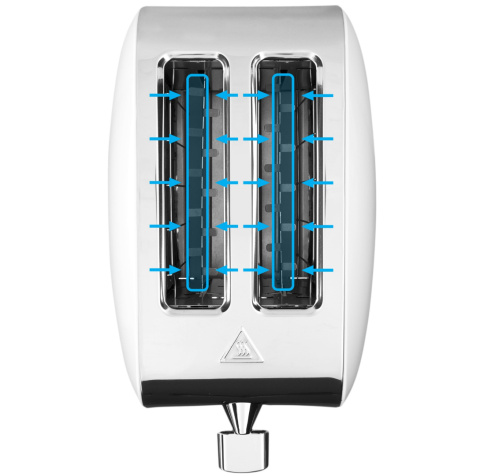 ZESTAW Czajnik elektryczny Yoer EK02W + Toster Yoer T02W seria Crystal