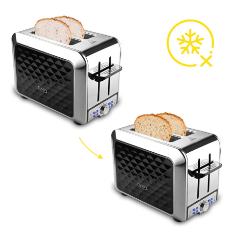 ZESTAW Czajnik elektryczny Yoer EK01BK + Toster Yoer T01BK seria Diamond